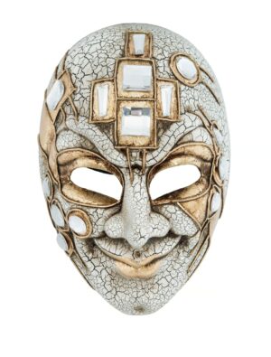 Kostümzubehör Maske Gesicht gold