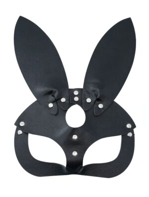 Kostümzubehör Maske Hasenohren schwarz
