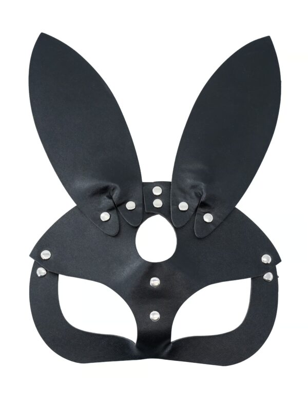 Kostümzubehör Maske Hasenohren schwarz