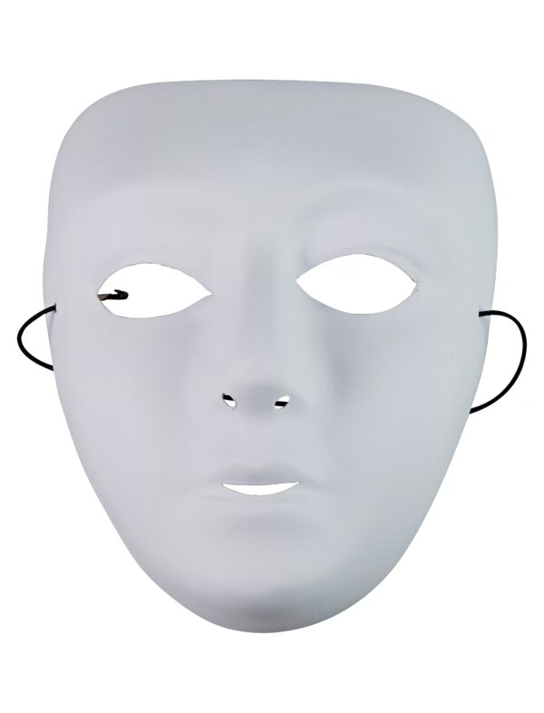 Kostümzubehör Maske Incognito weiß