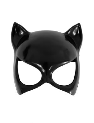 Kostümzubehör Maske Katze schwarz