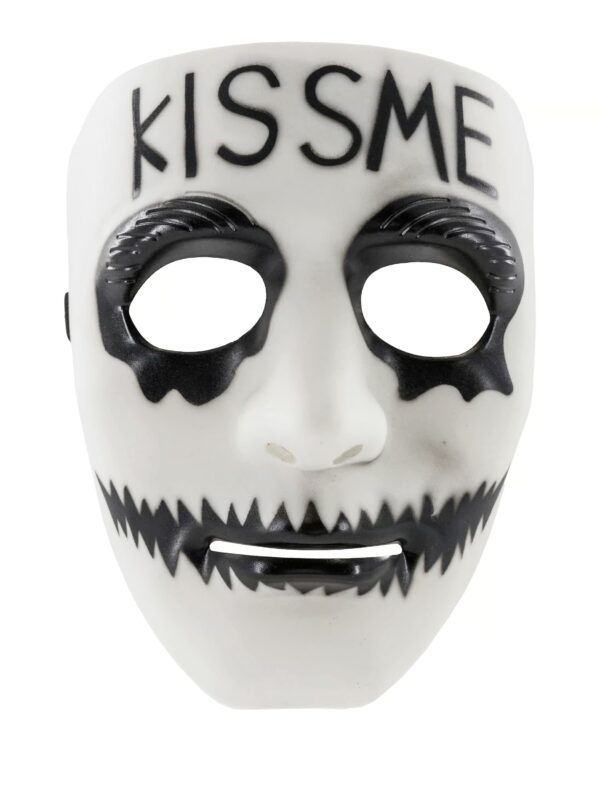 Kostümzubehör Maske Kiss me weiß/schwarz
