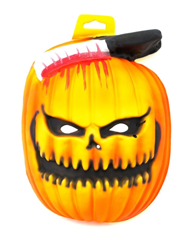 Kostümzubehör Maske Kürbis XXL Farbe: orange