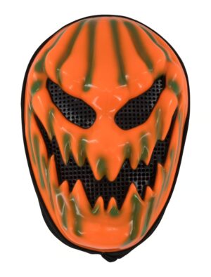 Kostümzubehör Maske Kürbis orange