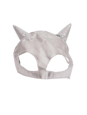 Kostümzubehör Maske Monster silber