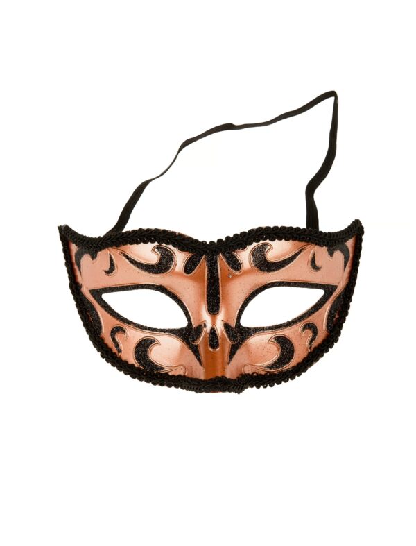 Kostümzubehör Maske Muster braun