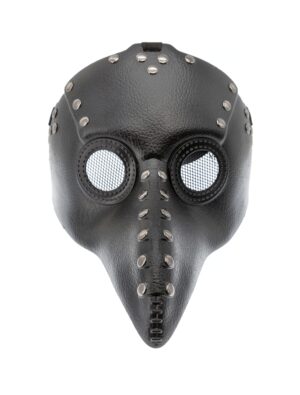 Kostümzubehör Maske Pest Arzt schwarz