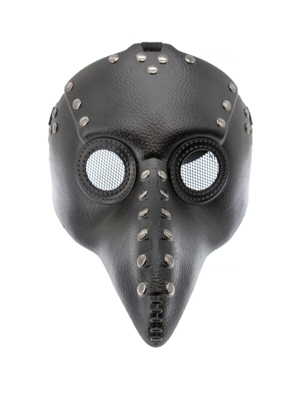 Kostümzubehör Maske Pest Arzt schwarz
