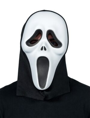 Kostümzubehör Maske Schrei schwarz/weiß