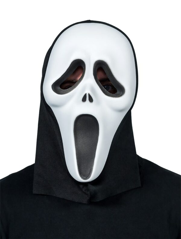 Kostümzubehör Maske Schrei schwarz/weiß