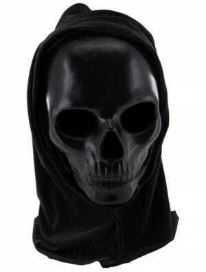 Kostümzubehör Maske Sensenmann schwarz