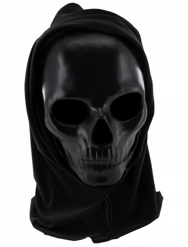 Kostümzubehör Maske Sensenmann schwarz