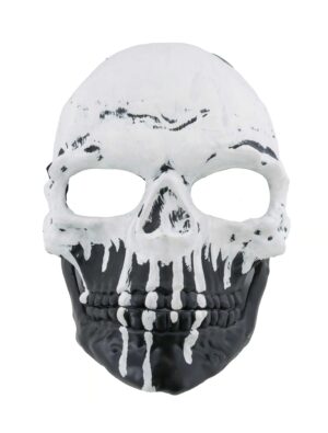 Kostümzubehör Maske Skull schwarz/weiß