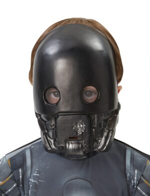 Kostümzubehör Maske Star Wars K-2SO Kinder Farbe: schwarz