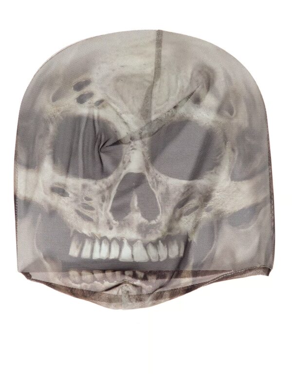 Kostümzubehör Maske Totenkopf beige