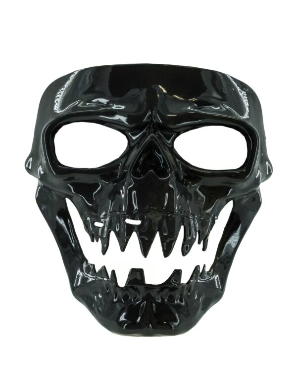 Kostümzubehör Maske Totenkopf grau