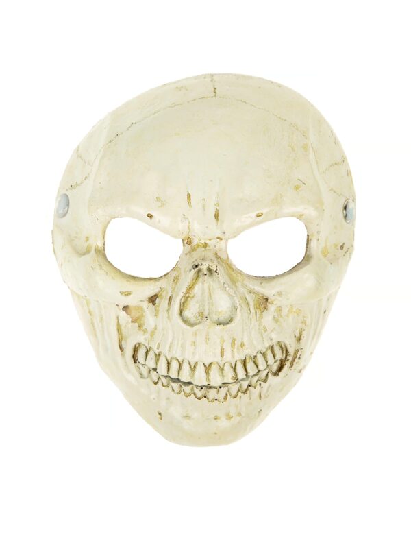 Kostümzubehör Maske Totenkopf weiß