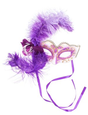 Kostümzubehör Maske Venice lila
