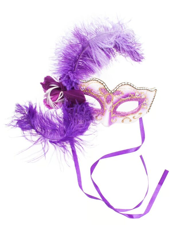 Kostümzubehör Maske Venice lila