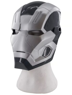 Kostümzubehör Maske War Machine schwarz/silber one size