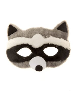 Kostümzubehör Maske Waschbär Farbe: grau