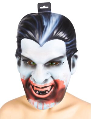Kostümzubehör Maske XXL Vampir Farbe: schwarz/weiß