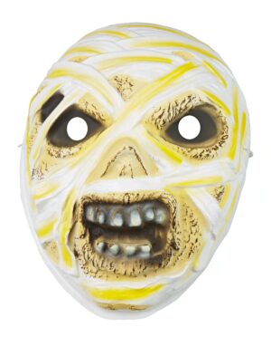 Kostümzubehör Maske Zombie hart Farbe: gelb