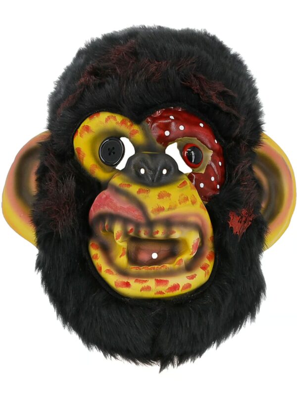 Kostümzubehör Maske Zombieaffe schwarz/rot
