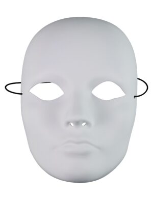 Kostümzubehör Maske neutral weiß