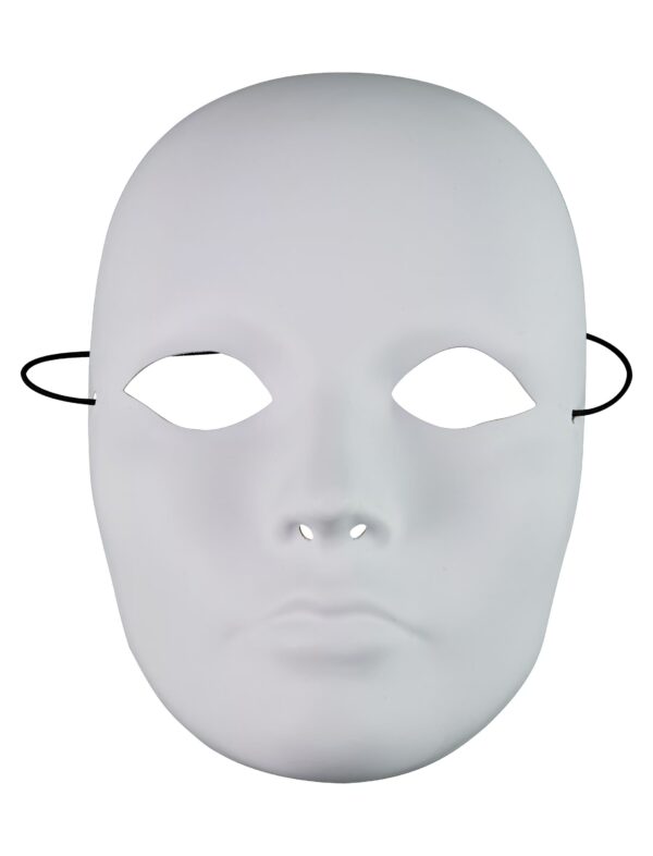 Kostümzubehör Maske neutral weiß