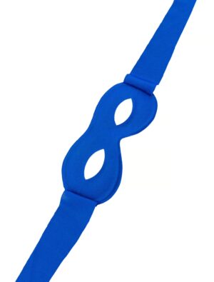 Kostümzubehör Maske zum Binden blau