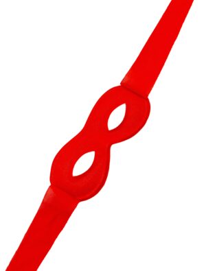 Kostümzubehör Maske zum Binden rot