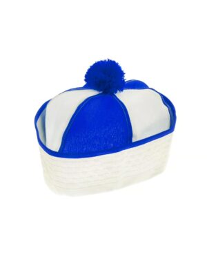 Kostümzubehör Matrosenmütze blau/weiß one size