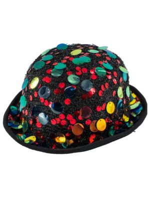Kostümzubehör Melone Konfetti aus Pailletten bunt one size Farbe: bunt