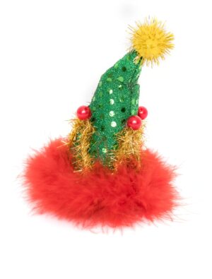 Kostümzubehör Mini Hut Weihnachtsbaum Farbe: rot/grün
