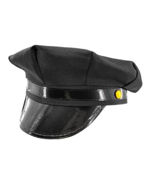 Kostümzubehör Mütze Chauffeur schwarz 59