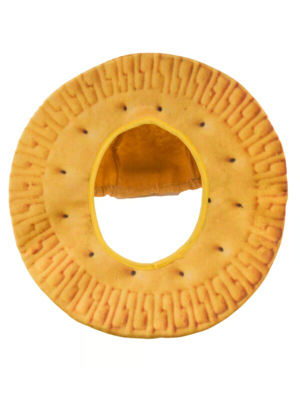 Kostümzubehör Mütze Fast Food Cookie beige one size