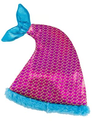 Kostümzubehör Mütze Flosse Meerjungfrau pink/türkis
