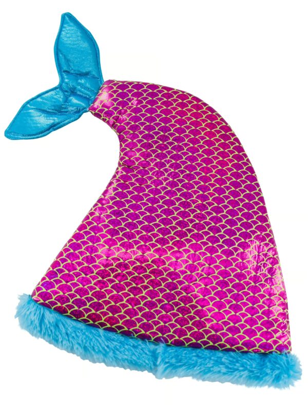 Kostümzubehör Mütze Flosse Meerjungfrau pink/türkis