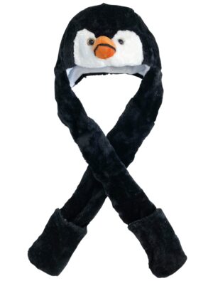 Kostümzubehör Mütze Pinguin Plüsch Farbe: schwarz