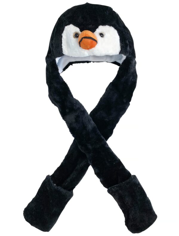 Kostümzubehör Mütze Pinguin Plüsch Farbe: schwarz