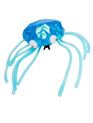 Kostümzubehör Mütze Qualle blau mit Licht
