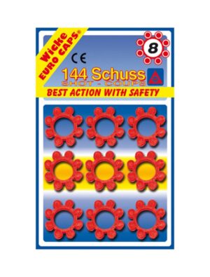 Kostümzubehör Munition 8-Schuss-Ringamorces / 144 Schuss Farbe: rot