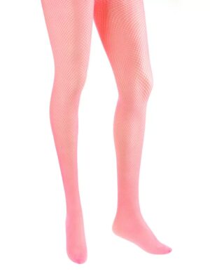 Kostümzubehör Netzstrumpfhose fein Damen pink L/XL