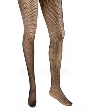 Kostümzubehör Netzstrumpfhose fein Damen schwarz S/M
