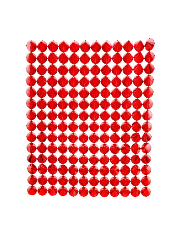 Kostümzubehör Nieten 168 Stk. rot