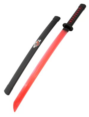 Kostümzubehör Ninjaschwert 68cm schwarz/rot