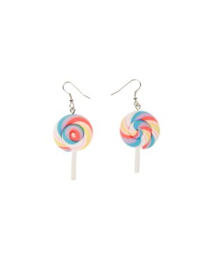 Kostümzubehör Ohrringe Candy Lolli mehrfarbig
