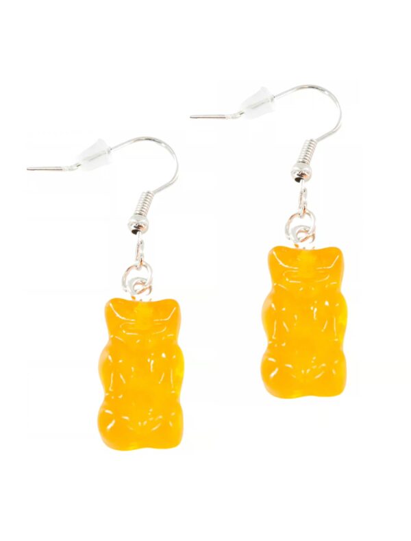 Kostümzubehör Ohrringe HARIBO Goldbären orange