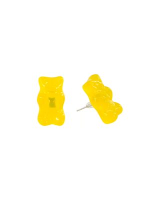 Kostümzubehör Ohrstecker HARIBO Goldbären gelb